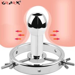 Huge Anal Plug Adjustable Dilator Vaginal Anus Speculum Mirror Big Buttplug Adult sexy Toys For Men Women Strapon Erotic Products Beauty Items