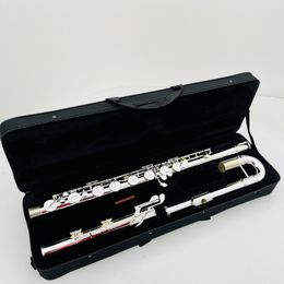 C Tune flauto argento placcato materiale rame 16 tasti fori chiusi strumenti musicali professionali con custodia