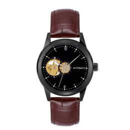 Wristwatches Luxury Women Mechanical Clocks Automatic Timepieces Minimalist Dial Face Waterproof Female Watches Hollow Heart Relogio Femino