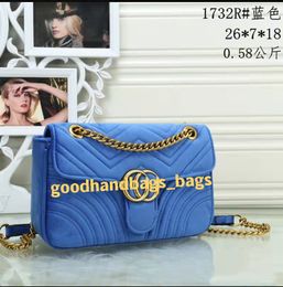 High Quality Fashion Women Shoulder Bags Classic Gold Chain Double G Velvet Heart Style Bag Handbag Tote Bags Messenger Handbags #1888
