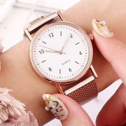 Wristwatches Mesh Strap Ultra-thin Luminous Quartz Wrist Watches For Women Jewellery Accessories