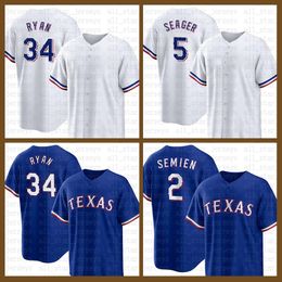 Texas Baseball Jersey Nolan Ryan Corey Seager Marcus Semien Eli White Willie Calhoun Mitch Garver Jonah Heim Nathaniel Lowe Jose Trevino Leody Taveras Kole Calhoun