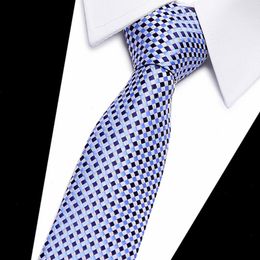 Silk Tie 7.5 Cm Floral Necktie High Fashion Plaid Wedding Ties For Slim Cotton Cravat Office Neckties Mens Gravatas