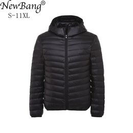 Bang 8XL 9XL 10XL 11XL Duck Down Jacket Men Autumn Winter Jacket Men Hooded Waterproof Down Jackets Male Warm Down Coat 201128