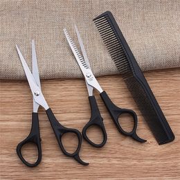 3Pcs/Set Hair Scissors Cutting Shears Salon Professional Barber Thinning dressing Set dressing Combs Styling Tools 220317