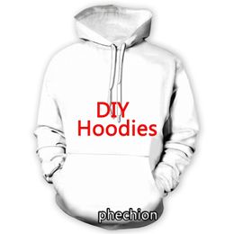 Style DIY 3D Printed Long Sleeve Hoodie Casual Sweatshirt Men s Pullover for Men and Women 220714