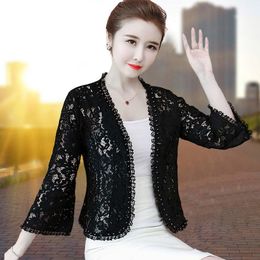 Buy Black Lace Cardigan Jacket Online 