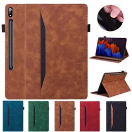 For Samsung Galaxy Tab S8 S7 Plus FE Ultra 14 6 Case PU Leather Business Folio Tablet for Galaxy Tab S7 FE Plus Ultra Book Cover