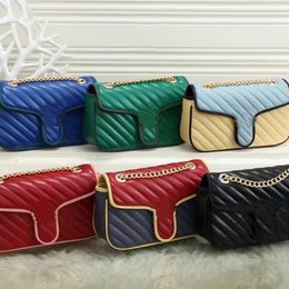 W Designer Bags original single custom PU leather women chain bag high quality shoulder handbag 6 Colours