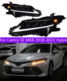 2 PCS Auto Car Head Light Parts For Camry SE MK8 20 18-2022 Hybrid LED Lamps Headlight Upgrade Replacement High Beam Lens