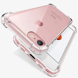 For New Apple iPhone case 13 12 Pro Max X Xs XR 11 ProMax 7 8 plus Shockproof Hard Acrylic Case Back Cover Transparent Clear Airbag Corners