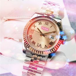 Womens 37mm Luxury Gifts Watch Mission Runway Multi-function Clock Waterproof Glass Mirror 904L Stainless Steel Strap Diamonds Superior Quality Wristwatches