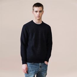 Autumn Winter Sweater Men Casual Basic Knitwear Warm High Quality Plus Size Pullover SJ121226 201203