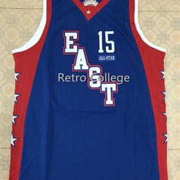 Xflsp 15 Vince Carter 2004 All Star East Basketball Jersey College Throwback Stitched Shirt Custom any Number ,Name and Size XXS-6XL