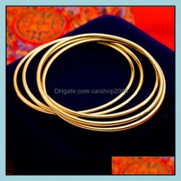 Bangle Bracelets Jewelry Gold For Women Girl Lady Bangles Bracelet Gift Fashion Jewellery Wholesale 0708Wh Drop Delivery 2021 Zvuar