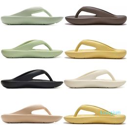 Flip Flops Slippers Fashion Rubber Slides Thong Designer Sandals Man Woman Summer Pool Beach Shoes Flats Sandals Resin Black White Loafers