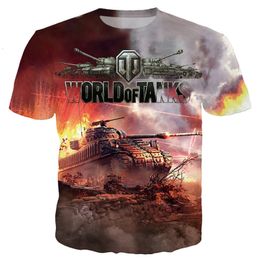 YX GIRL Fashion Mens t shirt Top game World Of Tanks Print tshirts summer casual streetwear t shirt Drop TK 58 220623