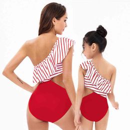 Women One-piece Swimsuit Mommy And Me Clothes Family Swimwear For Mother Daughter Swimsuit Matching Bikini Women Girls Clothes