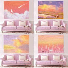 Boho Decoration Home Painting Kawaii Room Carpet Wall Hanging Tarot Cards Witchcraft Supplies J220804