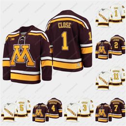 CeoMit 2021 B1G Tournament vintage Jersey Minnesota Golden Gophers Justen Close Jared Moe Jack LaFontaine Jackson LaCombe Robbie Stucker Matt