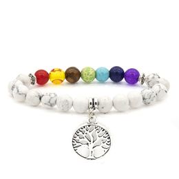 Trendy 8mm Black Lava stone Tree of life beaded Strands bracelet Essential Oil Diffuser Bracelet For Women men Jewelry