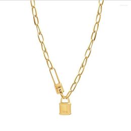 Pendant Necklaces Arrivals Love Pin Lock Necklace For Women Handmade Stainless Steel Chain Fashion Jewellery WholesalePendant Sidn22