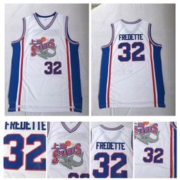NC01 32 Jimmer Fredette Jersey Shanghai Sharks 32 Shanghai Sharks White Stitched Jersey Top Quality Retro Jerseys