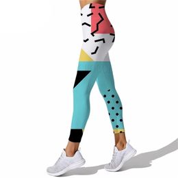 Women Leggings Colourful Polynesia Abstract Art Print High Waist Elasticity Legging Female for Outdoor Jogging Pants W220617