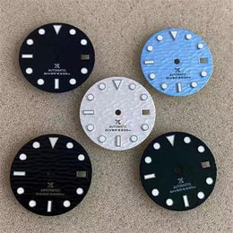 Repair Tools & Kits Wave Pattern Dial 28.5mm Watch For NH35 SKX007 4R36 7S26 Movement Green Luminous Hele22