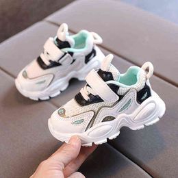 2022 New Children'S Sneakers Spring Autumn Breathable Mesh Baby Toddler Non-Slip Kids Shoes Little Boy Shoes 21-30 G220517