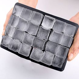 24 Grids Silicone Ice Cube Maker For Whiskey Cocktail Pudding Chocolate Moulds Easy Release Square Shape Trays 220617