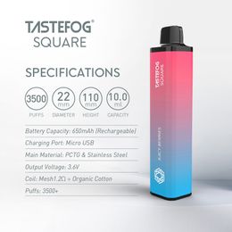 JC Tastefog SQUARE Rechargeable 3500puffs Disposable Pod Vape Kit