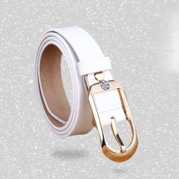 Belts Women's Leather Belt Pure Versatile Vintage Black Fashion Decoration With Jeans Luxury DesignerBelts