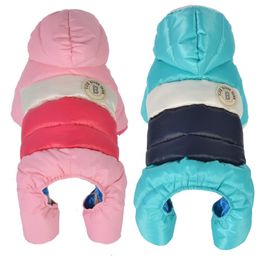 Autumn Winter Pet Dog Clothes For Small Dogs Thicken Warm Puppy Dog Coat Jacket Waterproof Chihuahua Yorkshire Jumpsuit Clothing 201102
