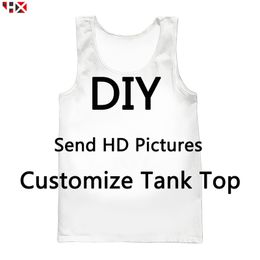 DIY Personalised Design Tank Top Men Women 3D Printed Own Picture Star Singer Anime Cartoon Casual Style Vest Tops X244 220706