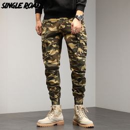 Herren Cargohose Techwear Camo Baggy Mode Militär Jogger Herrenhose Streetwear Casual für 220422