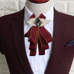 Bow Ties Men's Suit Tie Collar Flower Dress Shirt Groom Groomsman Host Male Wedding Party Ceremony Accessories Multi-Layer Cravat Donn22