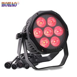 HOHAO News 7x15W RGBWA-UV 6IN1 LED Waterproof Par Lamp IP65 Outdoor Lighting Background For Cultural Tourism Project