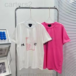 atmosphere t shirts Canada - Women's T-Shirt designer Square letter printing 22s spring and summer new well simple atmosphere contrast color round neck couple short sleeve T-shirt casual D290