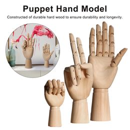 12/10/7 Inches Tall Wooden Hand Drawing Sketch Mannequin Model Wooden Mannequin Hand Movable Limbs Human Artist Model 201125