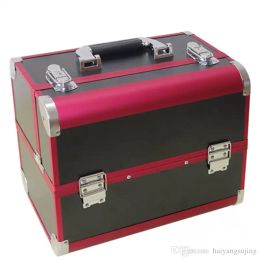 Aluminium frame cosmetic bag suitcases makeup beauty professional multi function cosmetology tattoo eyebrow travel manicure case handbag