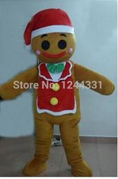 Mascot doll costume Professional New Style animal Gingerbread Man Mascot Costume Fancy Dress Adult Size