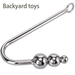 Ball Hole Metal Butt Plug For Man Dilator Prostate Massager Exotic sexy Toy BDSM Game