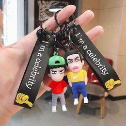 females dolls NZ - Keychains Cartoon animation dunk master doll key chain Liuchuan Maple car pendant male and female students small gift
