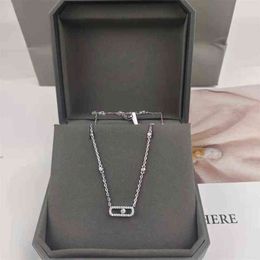 2022 Nuova collana classica francese collana scorrevole a diamante singolo diamante nobile gioiello di lusso regalo festivo g220713