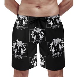 Men's Shorts Meliodas The Seven Deadly Sins Board Anime Short Pants Elastic Waist Cute Custom Swimming Trunks Plus Size 3XL