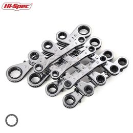 HiSpec 5pc 621mm Metric Torque Set Universal Ratchet Double End Wrench Offset Ring Spanner WR006A Y200323