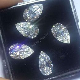 Other Lab Created Grown Carat Diamond Moissanite Stone Pear Drop Cut VVS1 White Loose Synthesis Moissanit For GRA Certificat Wynn22