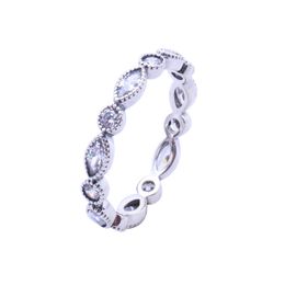 Authentic 925 Sterling Silver Rings CZ diamond Women Wedding love Ring with Original box set for Pandora RING