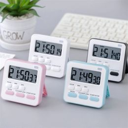 Flashing Light Timer Cooking Kitchen Sport Study Game With Magnetic Countdown Alarm Clock 220618